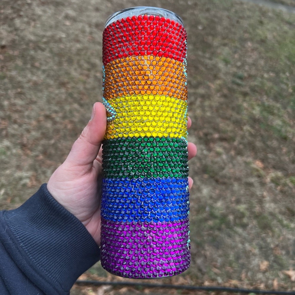 Colorful Rhinestone Tumbler - Picture 2 of 5